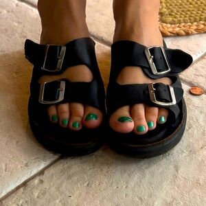 This is our other line adjustable leather sandals size 8